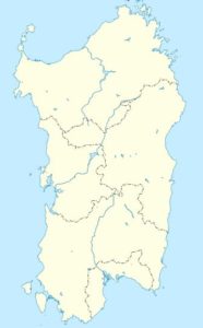 Mappa della Sardegna.